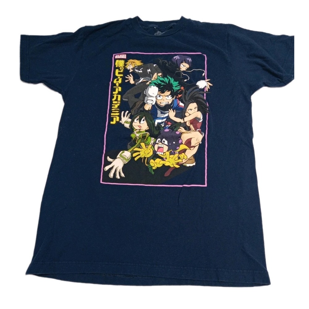 My Hero Academia T Shirt Mens Medium Blue Anime Graphic Funimation 2021 - Picture 2 of 8